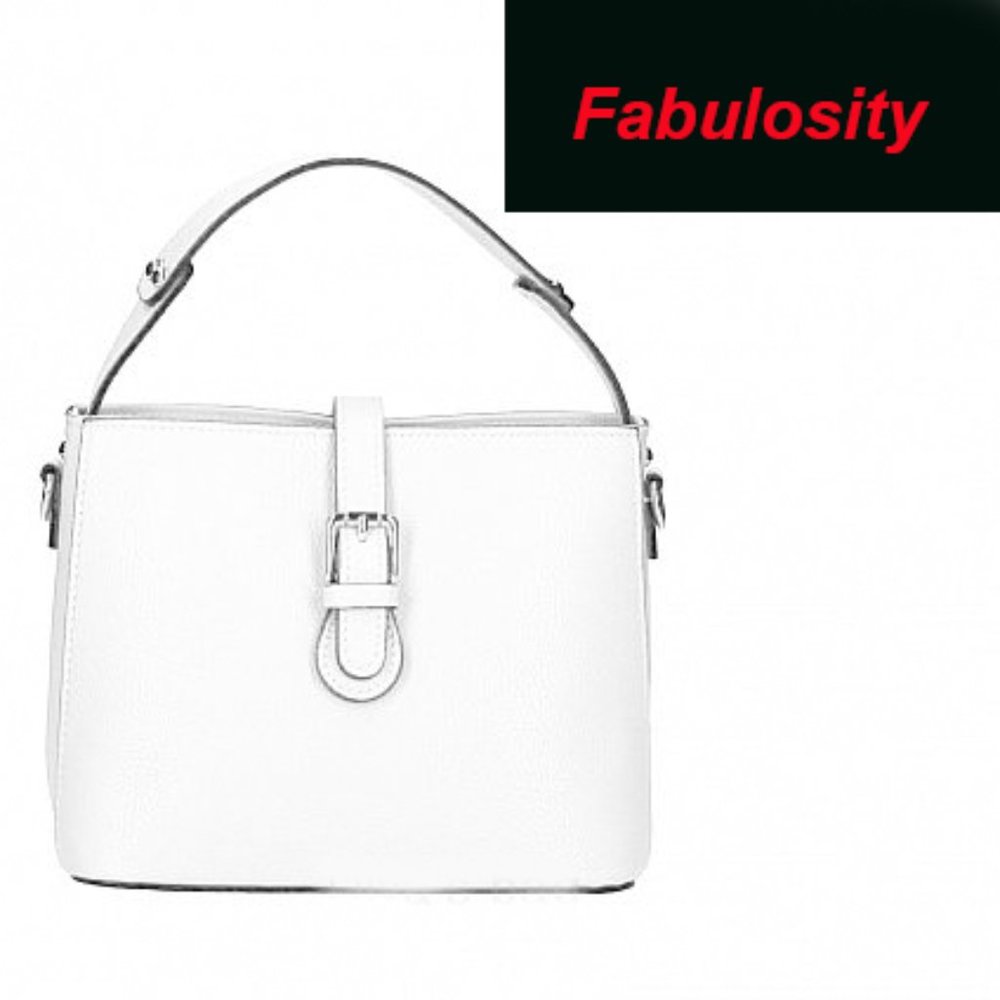 Cute White Bag Italian Leather